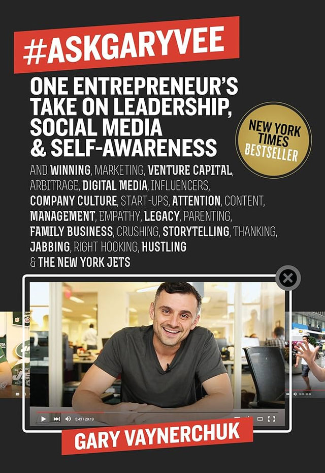 The book #askgaryvee one entrepreneur's take on leadership, socia media & self-awareness a new york times best seller by Gary Vaynerchuk