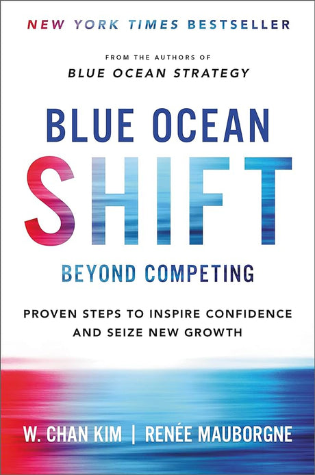 The book Blue Ocean Shift - Beyond Competing, proven steps to inspire confidence and seize new growth a new york times best seller by W. Chan Kim & Renee Mauborgne